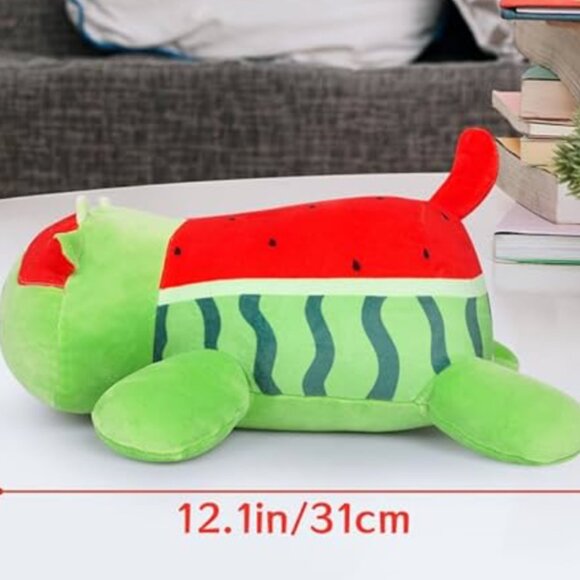 JEROKUMI Watermelon Cow Soft Stuffed Animal Plush Toy 12 inches - Picture 2 of 2